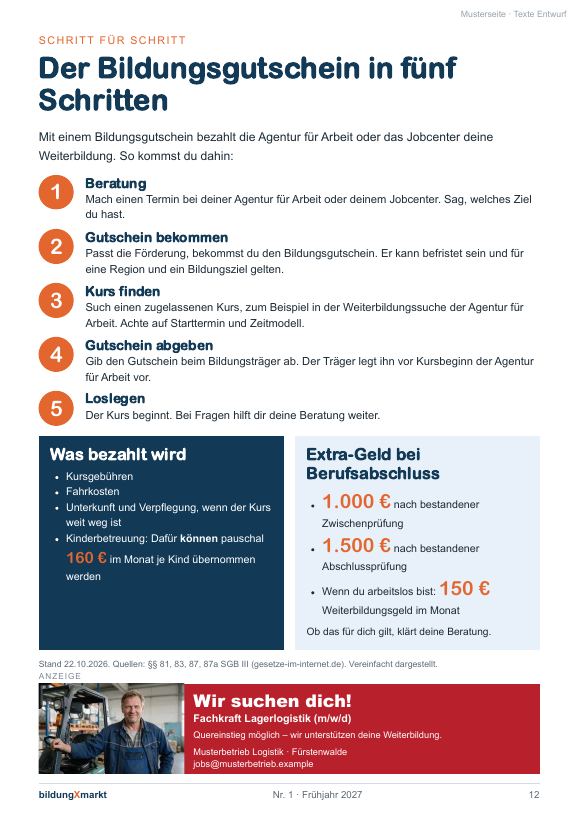 Musterseite 4 des Probeexemplars
